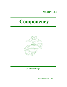 Componency MCDP 1-0.1 U.S. Marine Corps PCN 142 000013 00