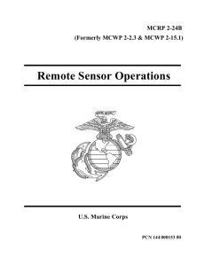 Remote Sensor Operations MCRP 2-24B U.S. Marine Corps