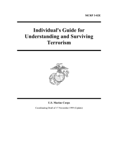 Individual's Guide for Understanding and Surviving Terrorism MCRP 3-02E