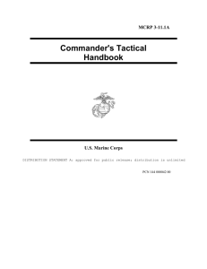 Commander's Tactical Handbook  MCRP 3-11.1A