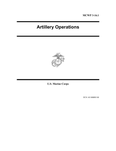 Artillery Operations MCWP 3-16.1 U.S. Marine Corps