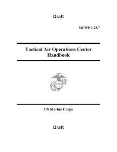 Tactical Air Operations Center Handbook Draft US Marine Corps