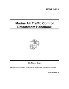Marine Air Traffic Control Detachment Handbook MCWP 3-25.8