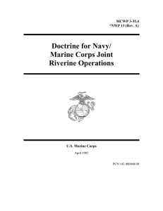 Doctrine for Navy/ Marine Corps Joint Riverine Operations MCWP 3-35.4