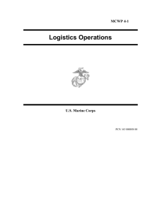 Logistics Operations  MCWP 4-1 U.S. Marine Corps