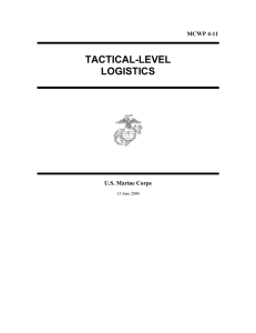 TACTICAL-LEVEL LOGISTICS  MCWP 4-11