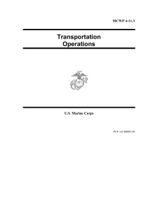 Transportation Operations  MCWP 4-11.3