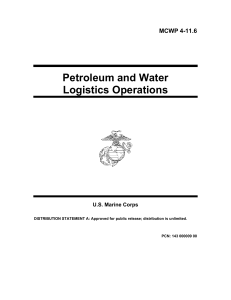 Petroleum and Water Logistics Operations MCWP 4-11.6