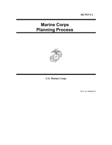 Marine Corps Planning Process  MCWP 5-1