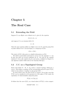 Chapter 5 The Real Case 5.1 Extending the Field