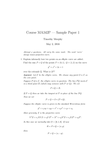 Course MA342P — Sample Paper 1 Timothy Murphy May 2, 2016