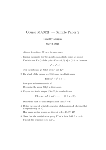 Course MA342P — Sample Paper 2 Timothy Murphy May 2, 2016