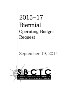 2015-17 Biennial  Operating Budget