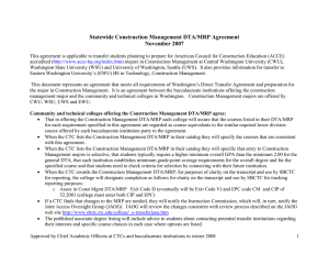 Statewide Construction Management DTA/MRP Agreement November 2007