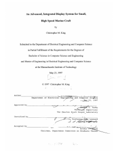 An  Advanced,  Integrated Display  System  for... High  Speed  Marine Craft