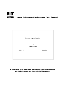 Petroleum Property Valuation by James L. Smith 03-011