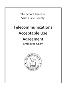 Telecommunications Acceptable Use Agreement