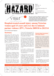Hazard (Edition No. 79) Winter 2015 Victorian Injury Surveillance Unit