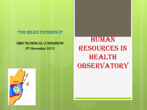 HUMAN RESOURCES IN HEALTH OBSERVATORY