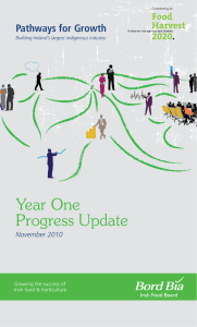 Year One Progress Update Pathways for Growth November 2010