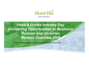 Food &amp; Drinks Industry Day Converting Opportunities to Business: Russian and Ukrainian