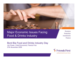 Major Economic Issues Facing Food &amp; Drinks Industry
