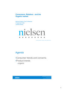 Agenda • Consumer trends and concerns Product trends
