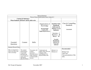 Clear &amp; Compelling Organization of Standards