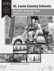 2015 St. Lucie County Schools Flexible Benefits Plan Reference Guide