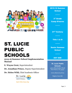 ST. LUCIE PUBLIC SCHOOLS