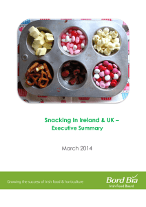 Snacking In Ireland &amp; UK – Executive Summary March 2014