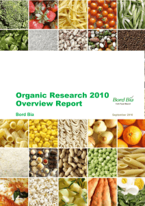 Organic Research 2010  Overview Report Bord Bia