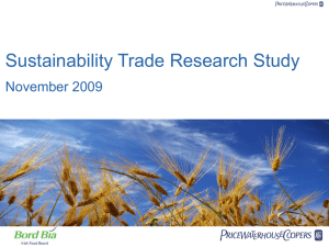 Sustainability Trade Research Study PwC November 2009