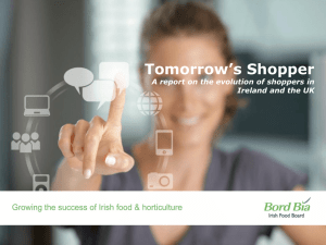 Tomorrow‟s Shopper A report on the evolution of shoppers in