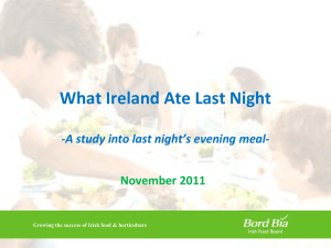 What Ireland Ate Last Night November 2011