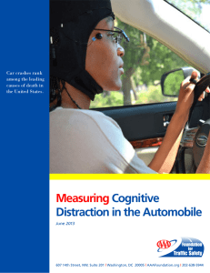 Measuring Cognitive Distraction in the Automobile Car crashes rank