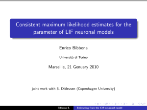 Consistent maximum likelihood estimates for the parameter of LIF neuronal models