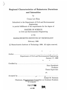 Regional  Characteristics  of  Rainstorm  Durations