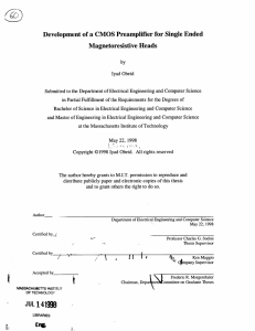 (6 Development  of a CMOS  Preamplifier for Single ... Magnetoresistive  Heads