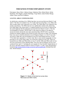 THICKNESS INTERCOMPARISON STUDY