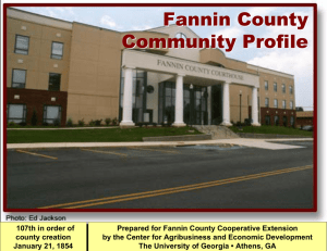 Fannin County Community Profile