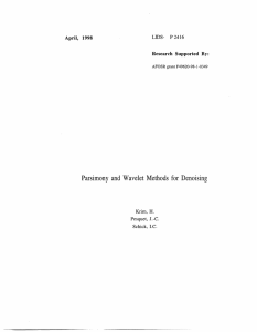 Wavelet  Methods  for  Denoising Schick,  I.C.