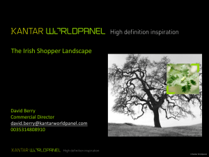 The Irish Shopper Landscape David Berry Commercial Director 0035314808910