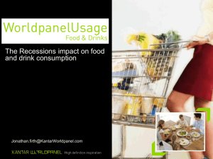 The Recessions impact on food and drink consumption MAIN PRESENTATION TITLE WorldpanelUsage