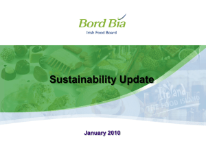 Sustainability Update January 2010