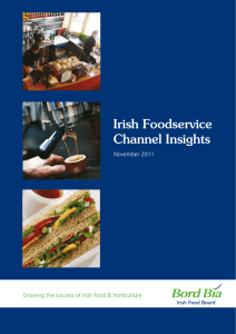 Irish Foodservice Channel Insights November 2011