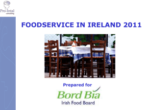 FOODSERVICE IN IRELAND 2011 Prepared for