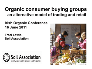 Organic consumer buying groups an alternative model of trading and retail