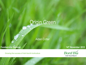 Origin Green Aidan Cotter Foodservice Seminar 14