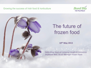 The future of frozen food 10 May 2013